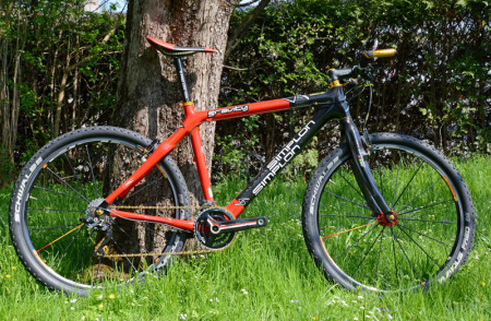 Mein Uphill-MTB, getunt mit zahlreichen Leichtbauteilen, wiegt nur 6,7 kg