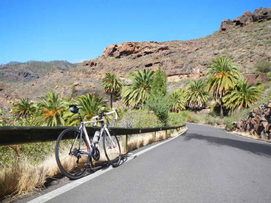 Rennradtraining im November 2014 in den Bergen von Gran Canaria