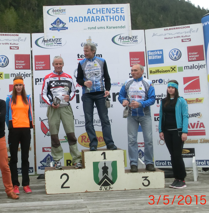 Achensee-Radmarathon über 168 km bei strömendem Regen – der 2. Platz mit nur zwei Minuten Rückstand auf den Ersten