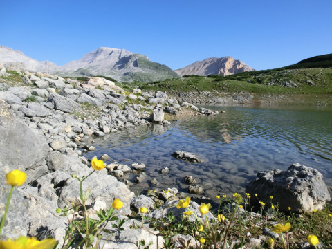 Mit dem MTB in den Dolomiten am Limosee auf 2.163 m Höhe